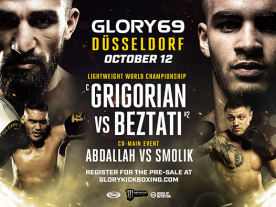 Marat Grigorian will defend his worldtitle for the first time on October 12th