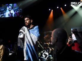 Jady Menezes en Alan Scheinson bij Glory 61 in New York