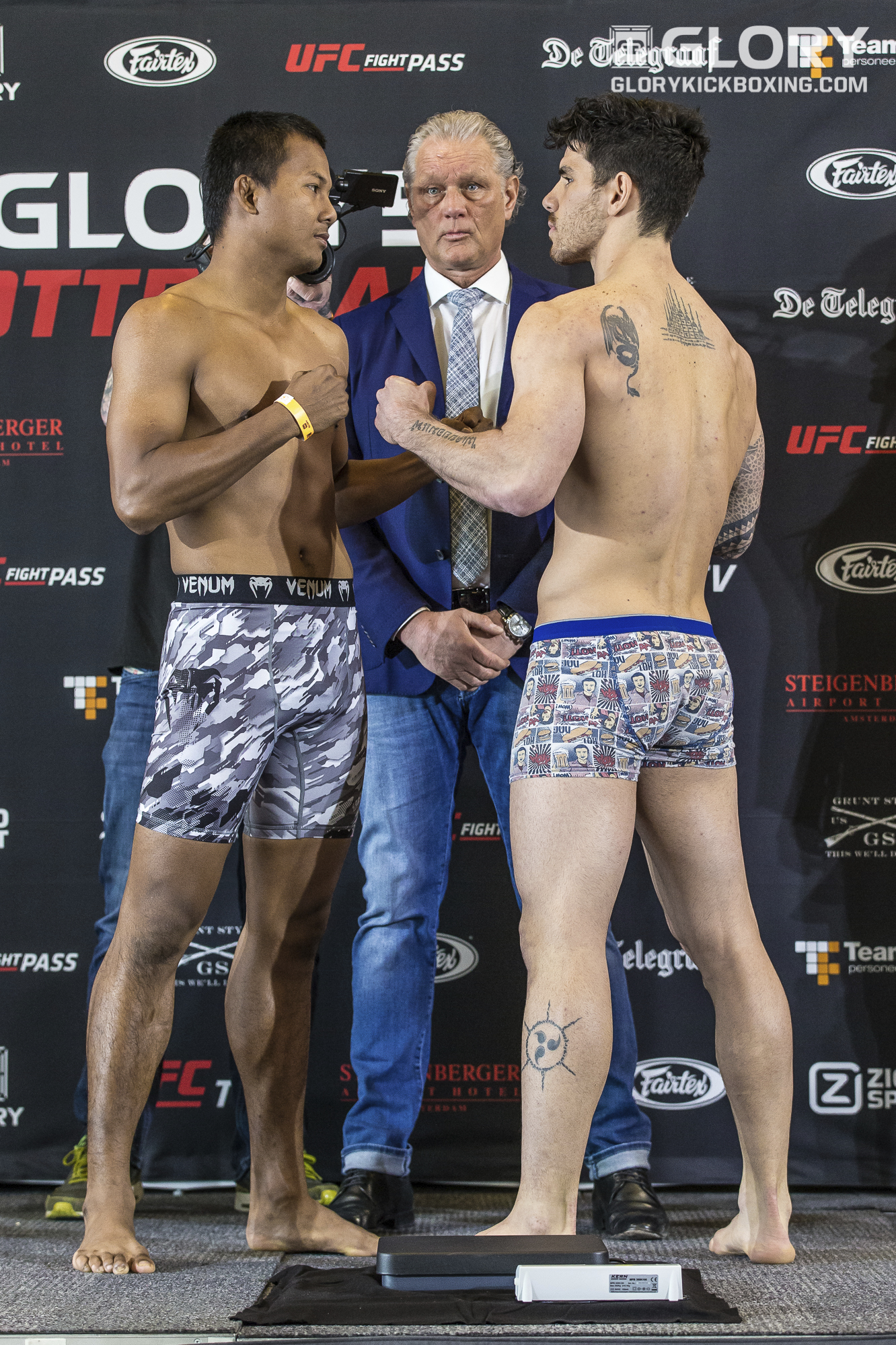 Alan Scheinson at Glory Weigh-in